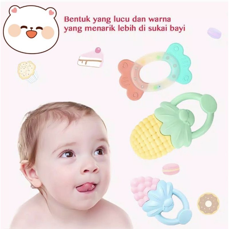 Teether / Mainan Gigitan Bayi / Mainan Tumbuh Gigi Bayi