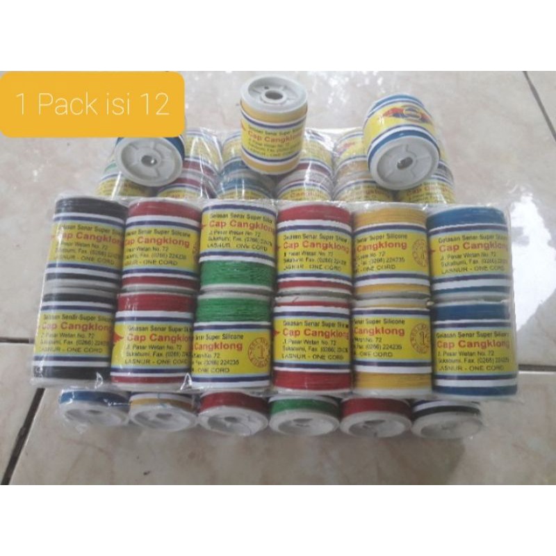 [1Pack isi 12] Gelasan PASWET/SEMUT/KALIMAYA cap CANGKLONG/ Benang Layangan Aduan Murah