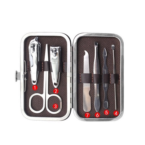 [OL] Alat Gunting Kuku Set Manicure Pedicure 7IN1 Stainless Steel