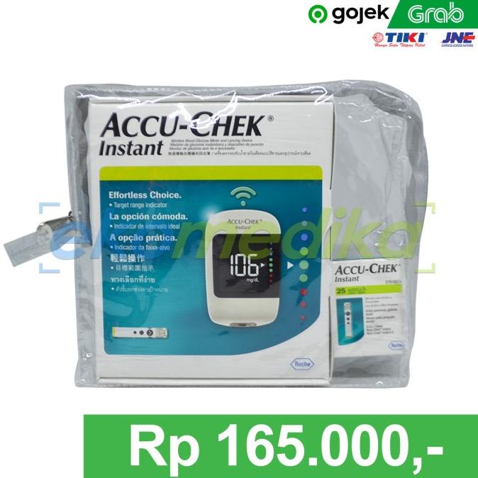 Accu Check Instant + 25 Strip Alat Cek Gula Darah Accu Check Instan