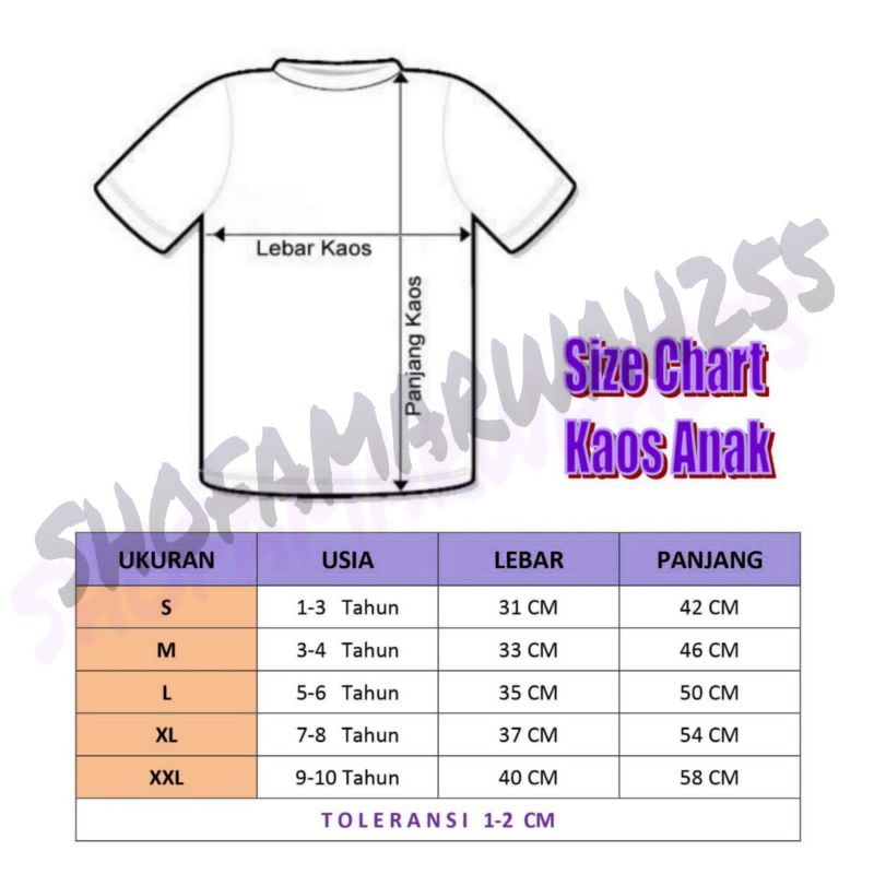 KAOS DEWASA COUPLE KAOS ANAK