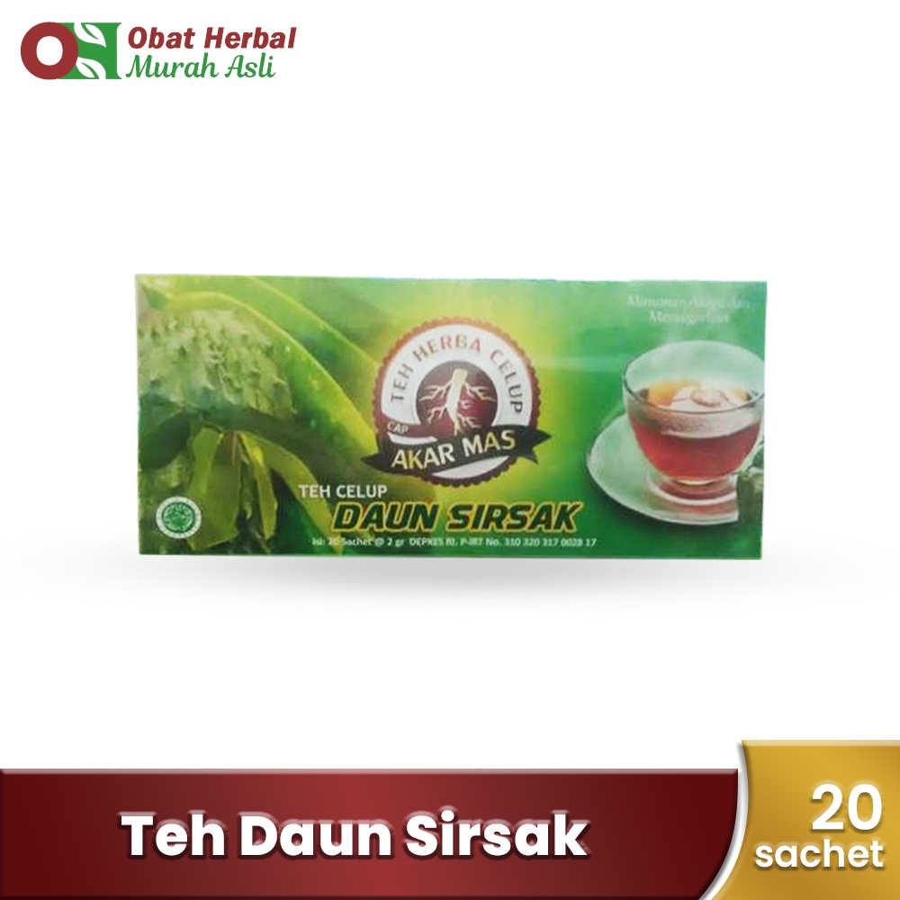 Teh Celup Akar Mas Daun Sirsak isi 20 Sachet