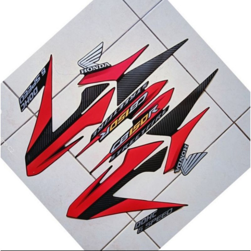STICKER STRIPING HONDA CB 150R STREETFIRE 2014 HITAM