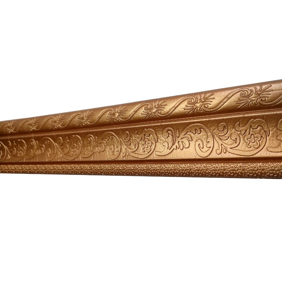 SN-C121 Wall Border List Wallpaper Wallborder Foam 3D Elegan Walpaper List Foam Stiker Dinding-TEMBAGA BATIK