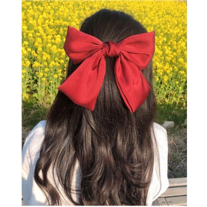 AC002 Jepit Rambut Pita Besar Ribbon Korea