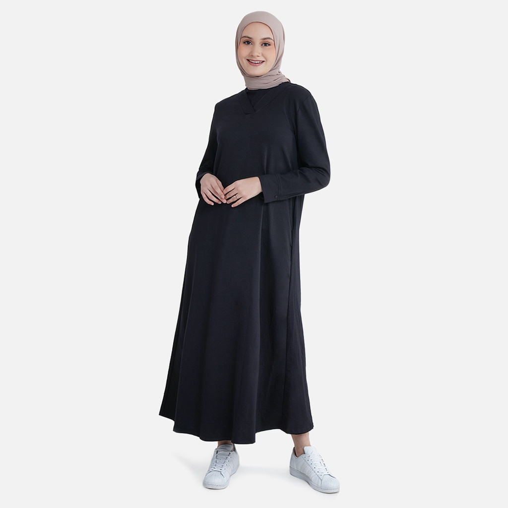 Aeesha Gamis Terbaru Oversize LIN000018A Hitam