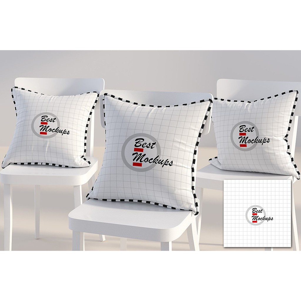 Square Pillows Mockup Styled - Photoshop