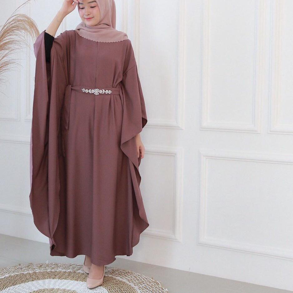 Sellin kaftan wanita / Gamis kaftan remaja/ kaftan remaja murah / Gamis muslim / baju gamis polos mu