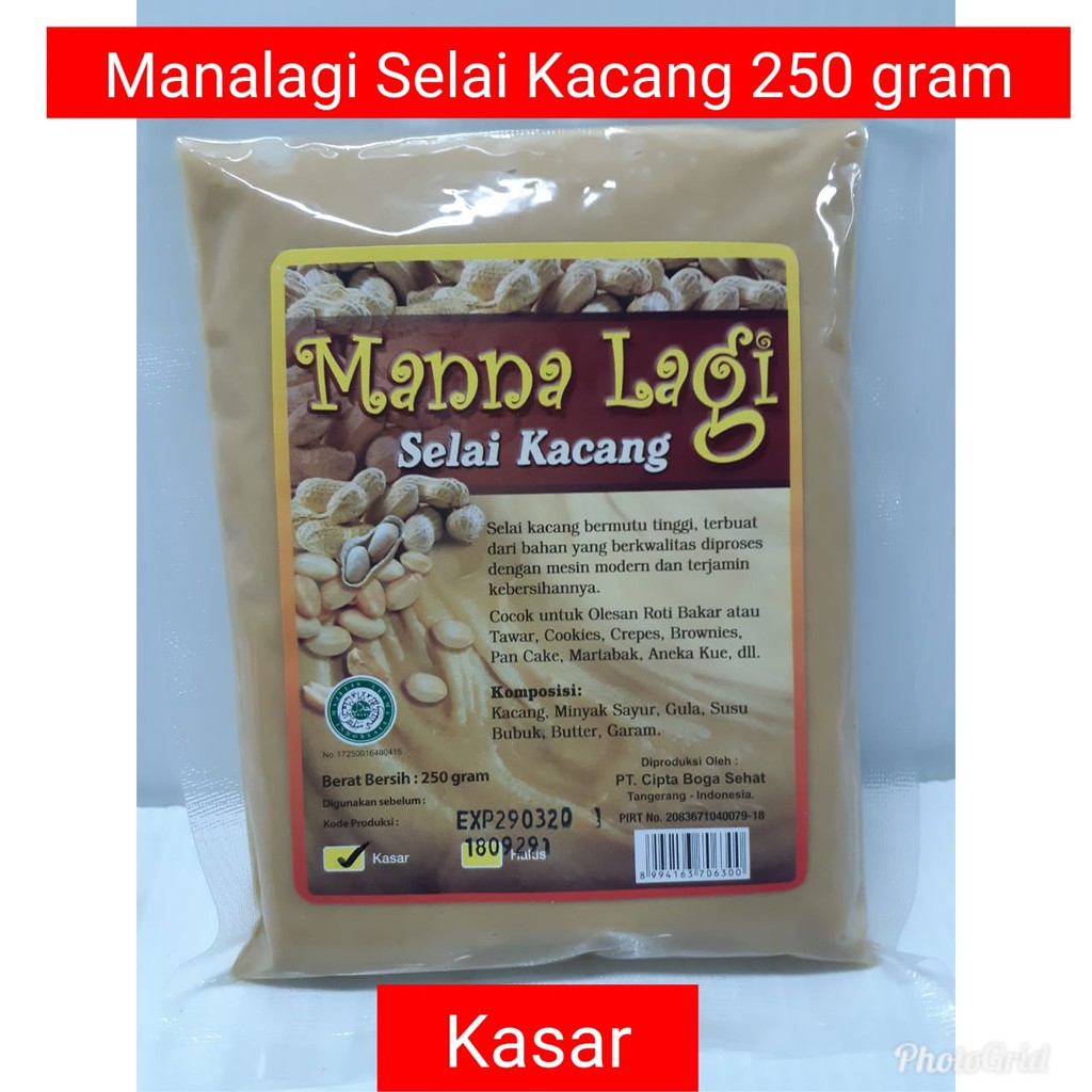 

Manalagi Selai Kacang Kasar 250 gram