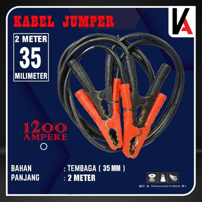 Jual KABEL AKI MOBIL / KABEL JUMPER / KABEL ACCU 1200 A 2 METER