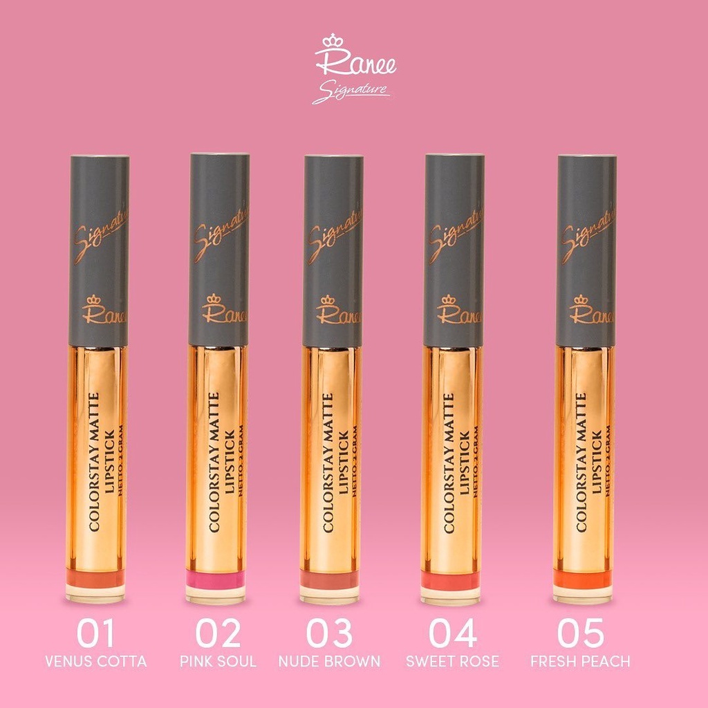 RANEE Signature Colorstay Matte Lipstick