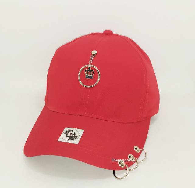 TOPI DISTRO PRIA DAN WANITA/TOPI HIP-HOP CINCIN BESI KOREA/TOPI ANTING KARAKTER KPOP KOREA NEW MODEL