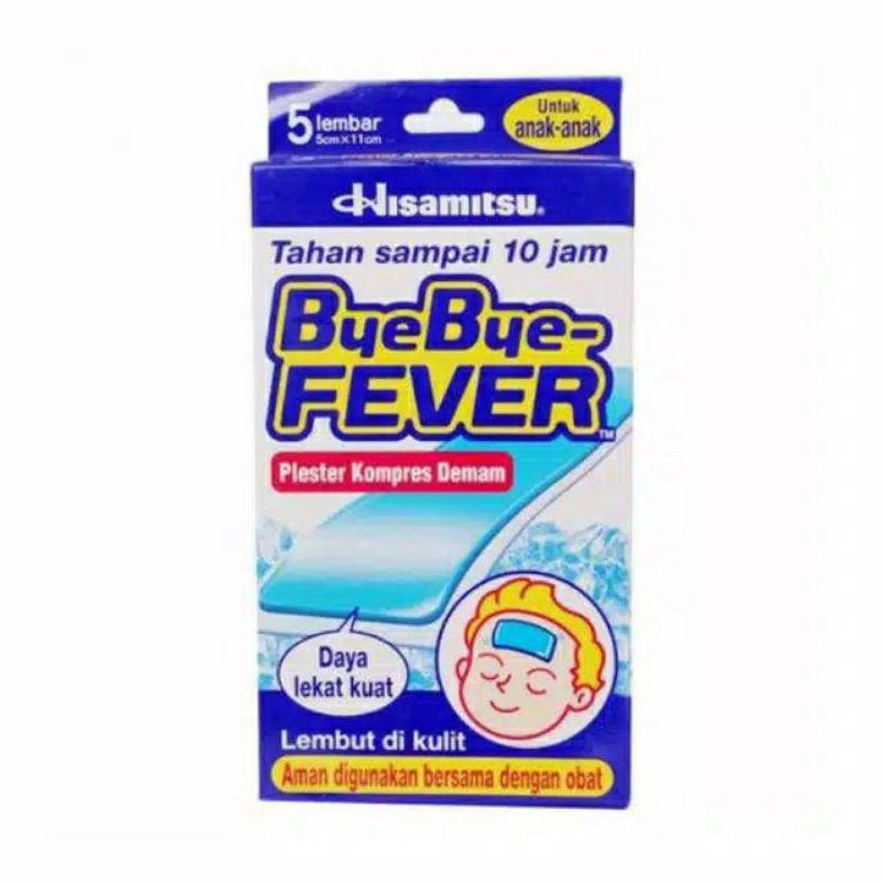 Bye bye fever anak / Bye bye fever bayi / plester kompres demam