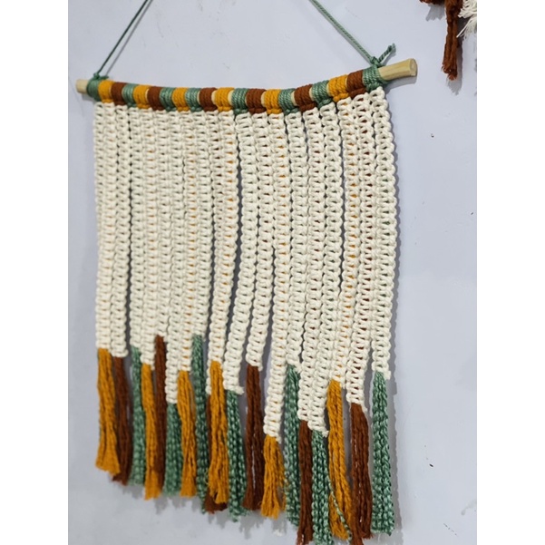 READY STOK) macrame Hiasan dinding selang seling / macrame wall hanging(HD 007)