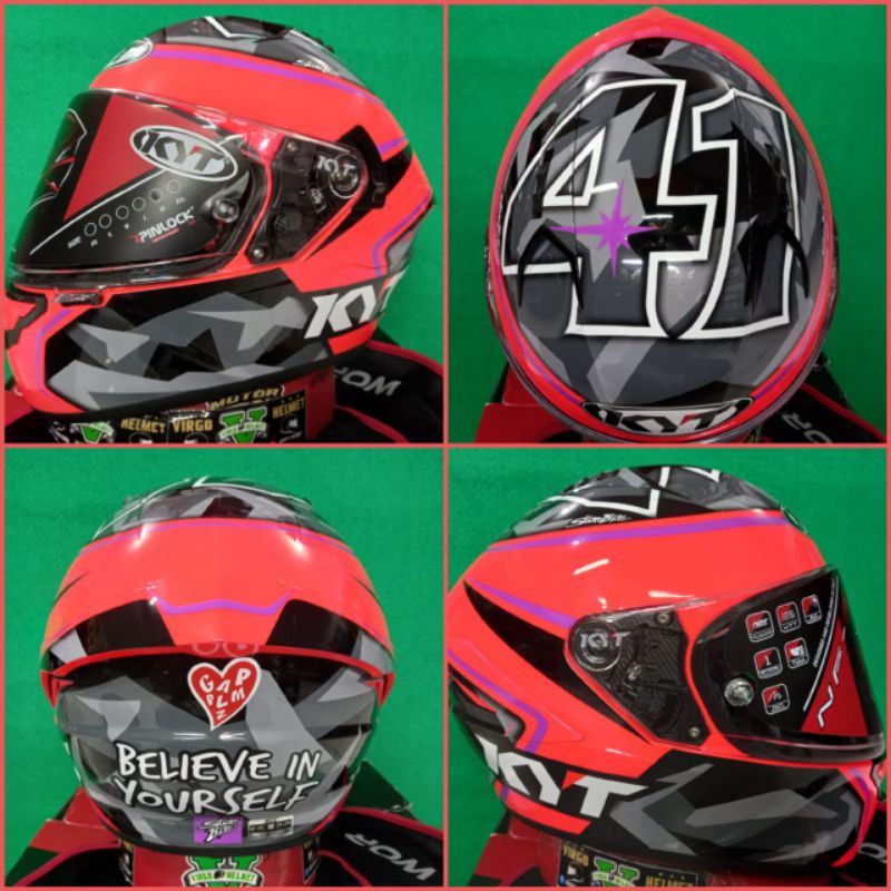 KYT NFR Alex espargaro 2017 fuxia pink limitid