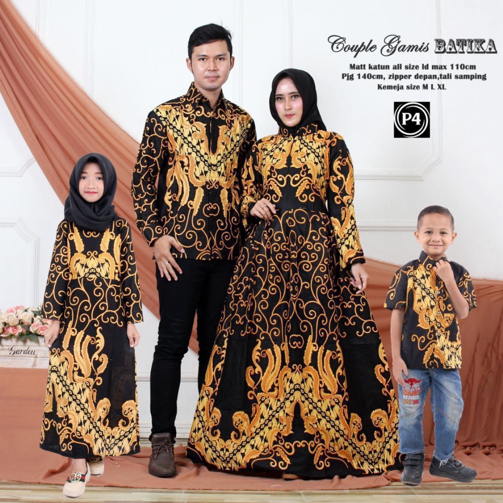 Family Set Lebaran Batik/ Couple Batik Keluarga / couple keluarga lebaran / couple keluarga lebaran 2022 / couple ibu dan anak perempuan / couple muslim