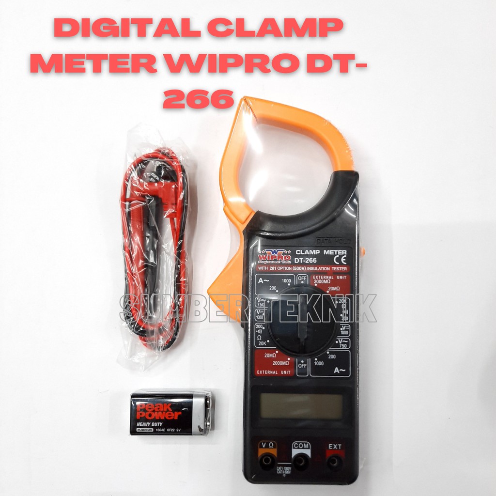 Digital Clamp Meter Wipro DT-266 / Tang Ampere Digital Wipro DT-266