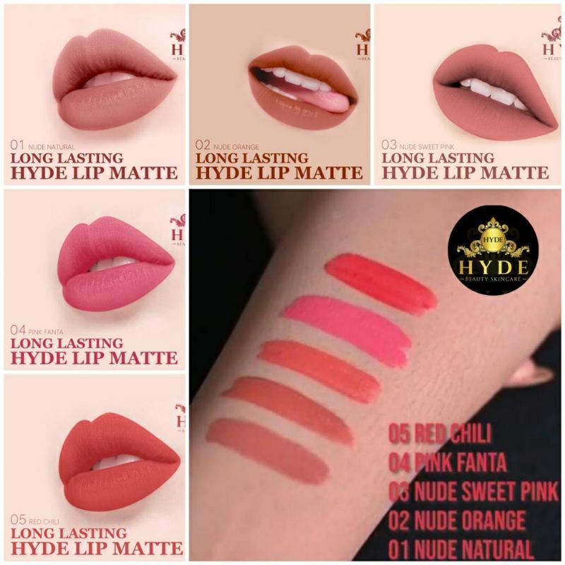 Lip Matte Hyde Lip Cream Hyde Lipstik hyde skincare