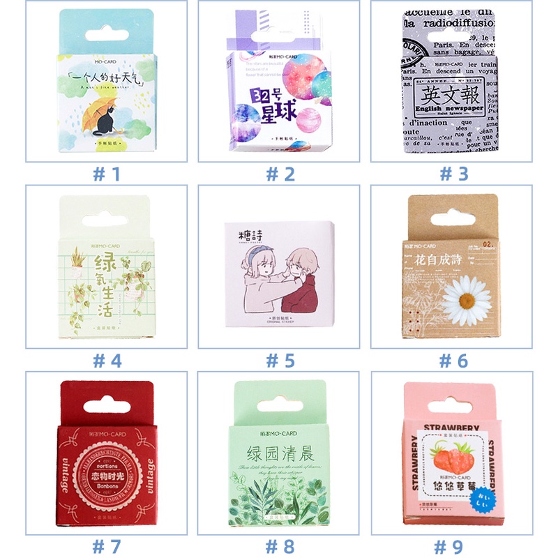 45 Pcs Korean Boxed Handbook Sticker Set DIY Sealing Sticker