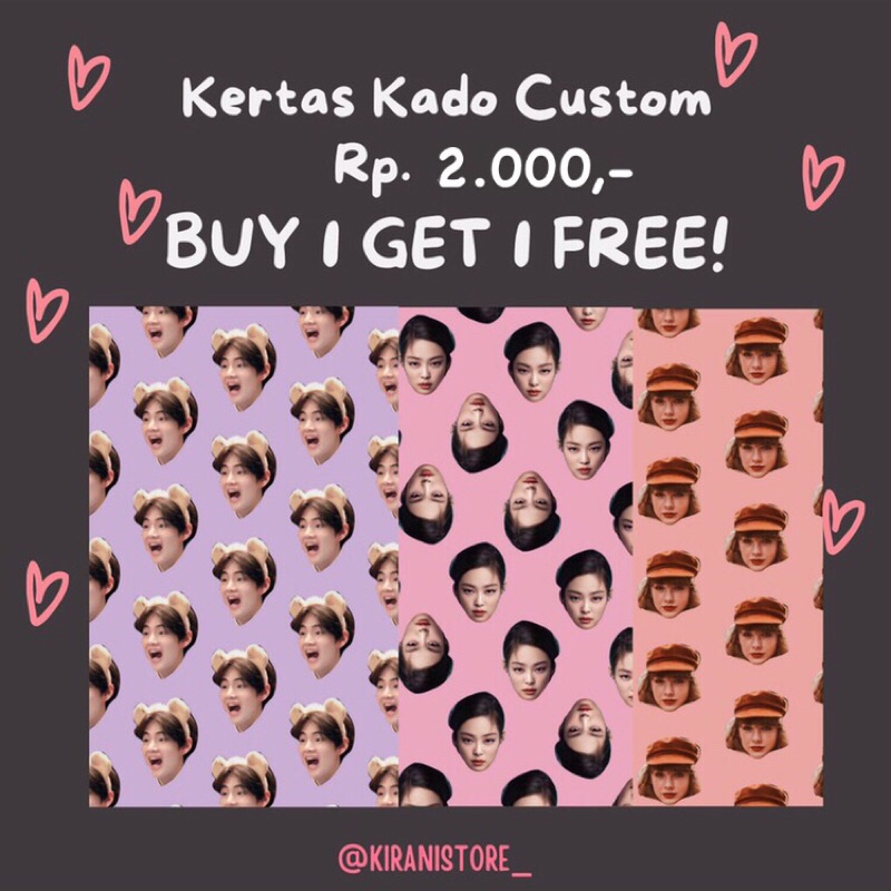 

Kertas Kado Custom/Kertas Kado/Bungkus Kado