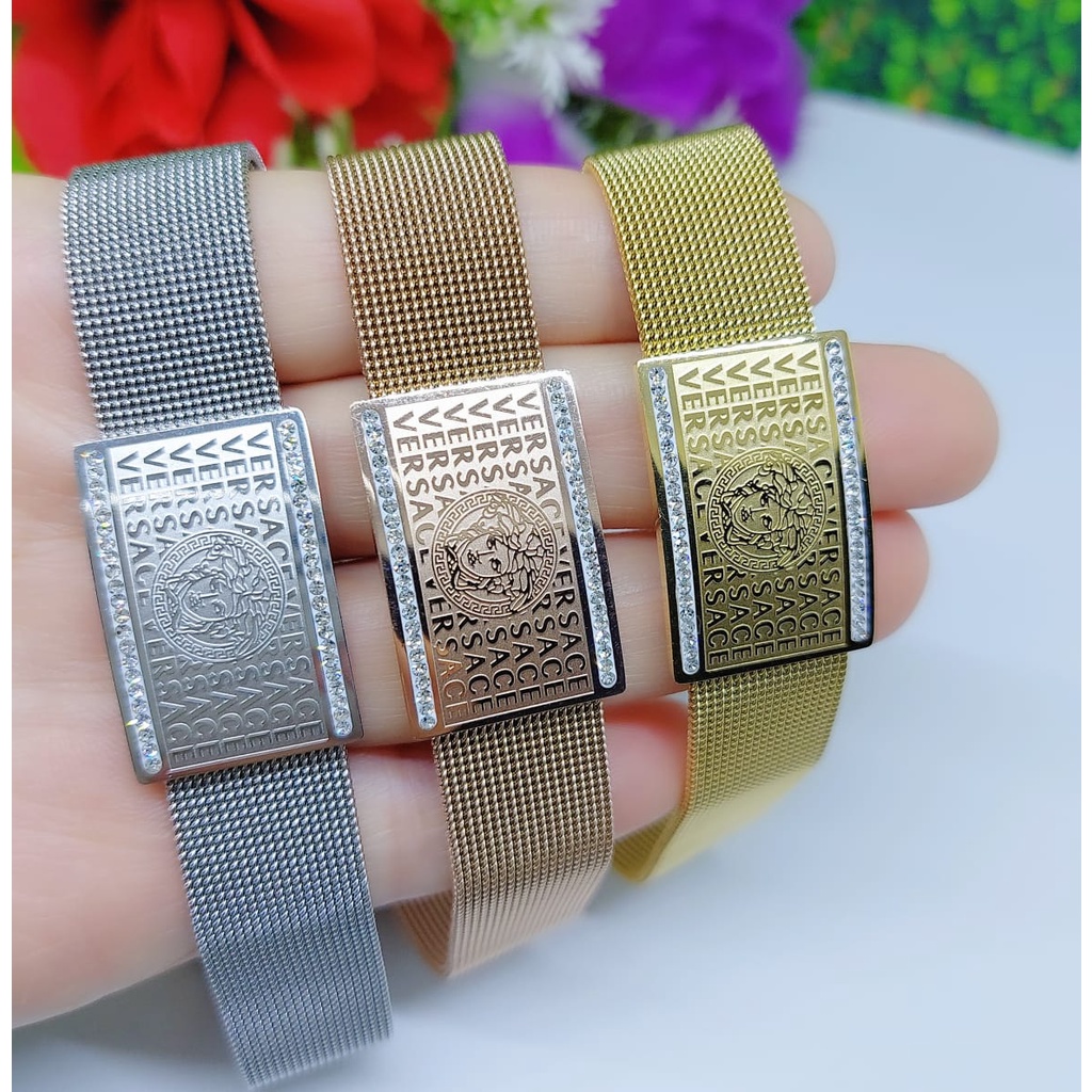 Gelang titanium permata fashion jewelry 0179-0181