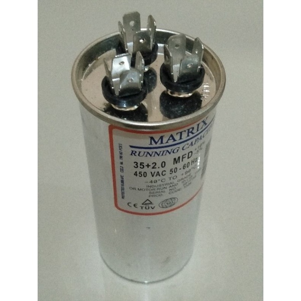 Capacitor outdor Ac 35+2.0 MFD Matrix