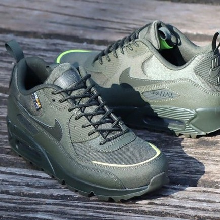 Sepatu Nike Air Max 90 Airmax Surplus Cargo Khaki Olive Green Army Hijau Premium