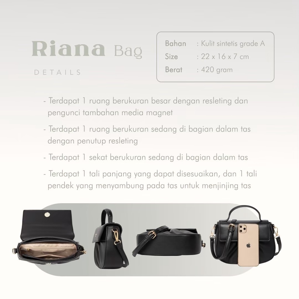 TAS WANITA RIANA BAG JIMS HONEY