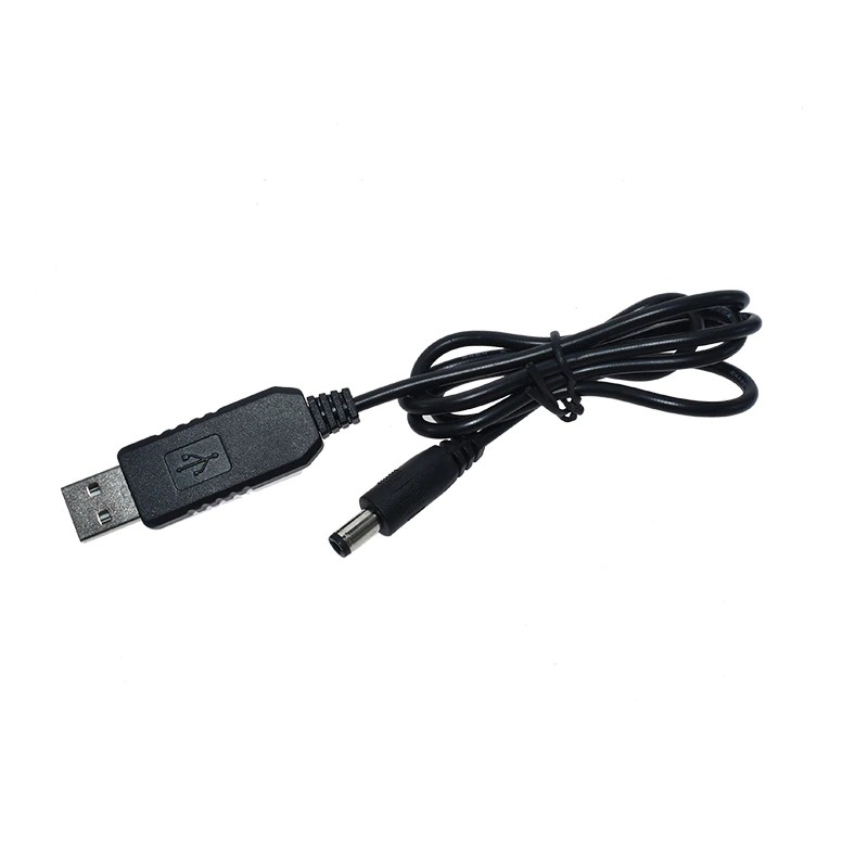 USB Converter Adapter Power Boost Line Module Cable DC 5 V to DC 12 V - ST01 - Black