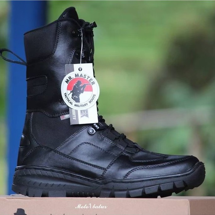 SEPATU PDL MR MASTER KULIT ASLI SEPATU PDL TNI POLRI SECURITY SEPATU PDL SATPAM SEPATU BOOTS PRIA