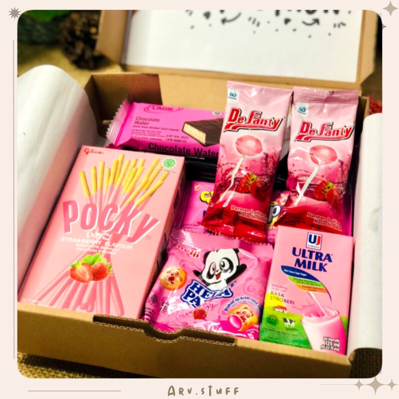 HAMPERS SNACK PINK/ Hampers Hadiah wisuda kado wedding pernikahan gift box parcel termurah hampers ulang tahun alat sholat hadiah hari raya murah viral termurah se shopee parcel alat ibadah alquran sajadah sarung