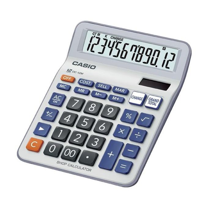 

Calculator Casio DC-12M Kalkulator Toko Shop Desktop 12 Digits