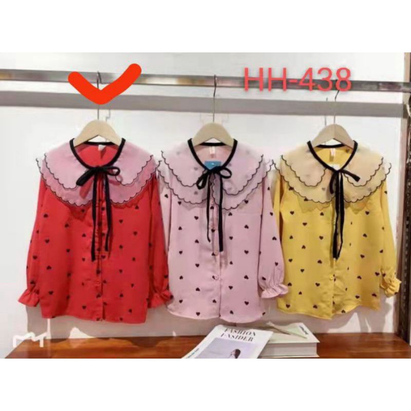 kemeja anak perempuan import