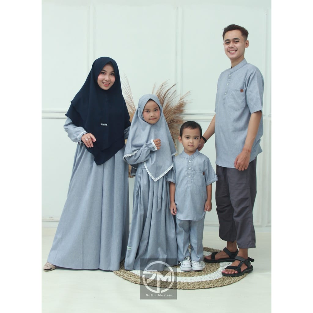 Salim Moslem –Busana Muslim/Gamis Daily Syari Madina Dewasa- Gamis saja