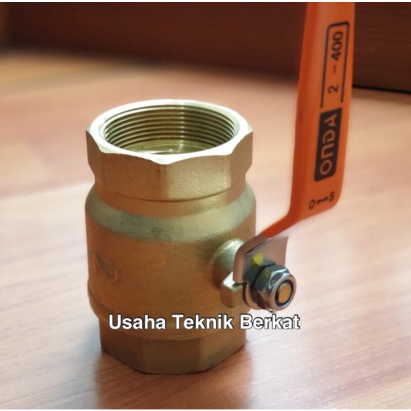 Ball valve onda 2” inch kuningan asli original