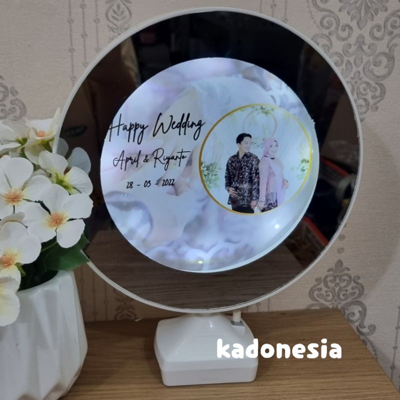 Cermin Jam Wedding / Kado Pernikahan / Hadiah Nikah