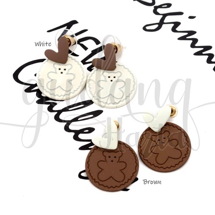 Anting I Heart Bear Earrings Motif Beruang Love Lucu GH 203299