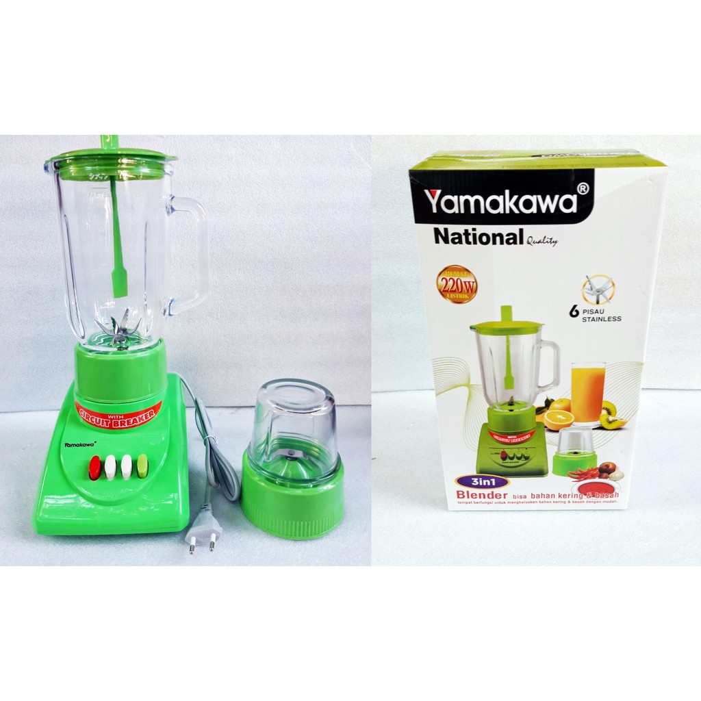 Blender National Quality Kaca 2 IN 1 Kapasitas 1 Liter