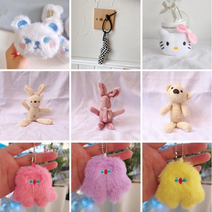 Aksesoris Tas Boneka Animal Gantungan Kunci Cute NR