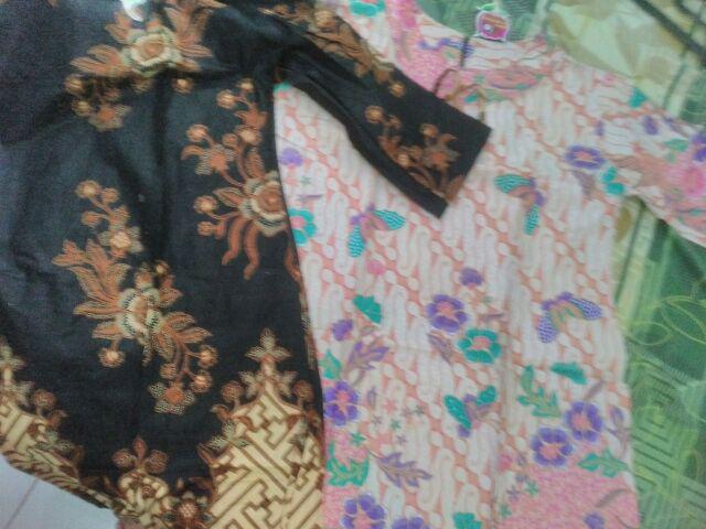 Tunic Serut Pager Bunga Tunik Ethnic Vintage Motif Sogan Classic Seragam Kantor Kerja Wanita Vintage