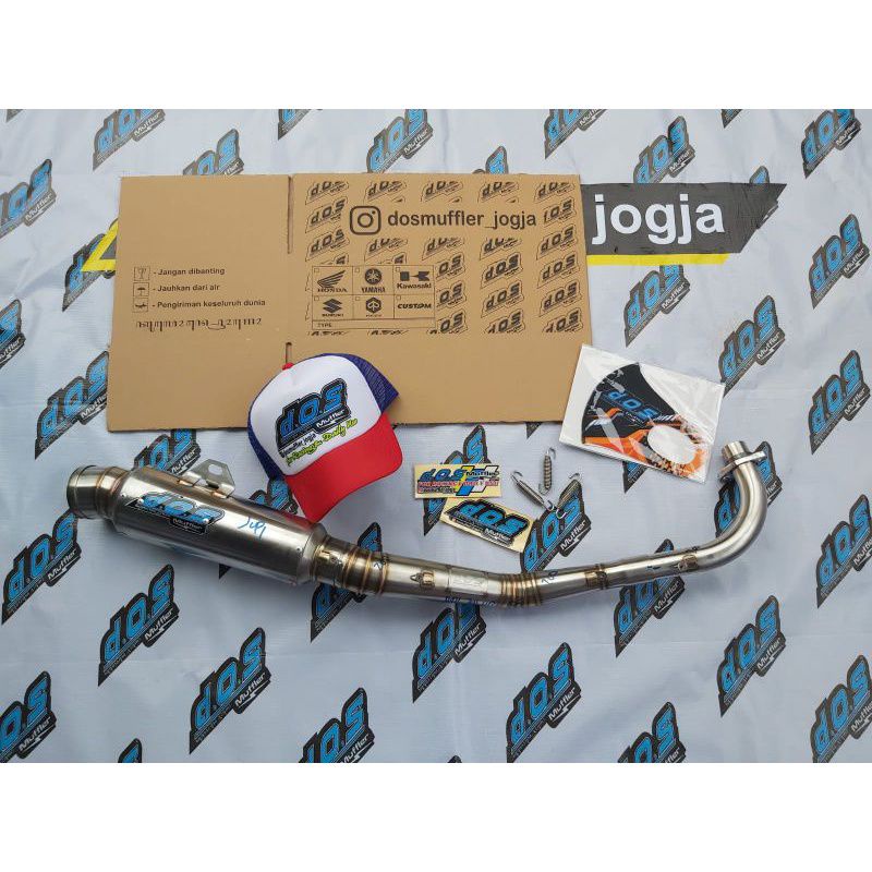 Knalpot D.O.S Muffler Bebek Jupiter Z 5tp Kolong Original Racing jogja Dos Muffler Jogja juraganknal