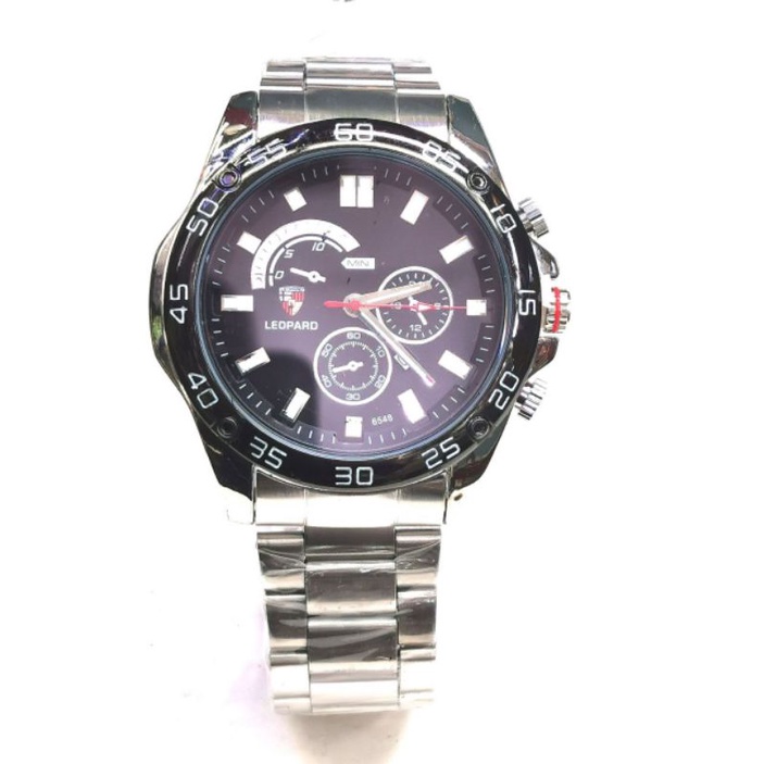 Jam Tangan Pria LEOPARD water resisten Jarum Tanggal aktif