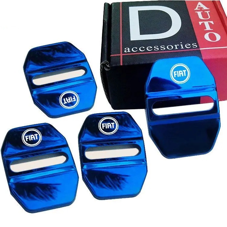 4pcs Cover Pelindung Kunci Pintu Mobil Untuk Fiat Stilo Punto Argo Bravo Palio 500 Toro