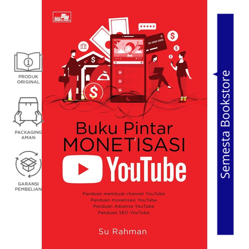 Jual Buku Pintar Monetisasi YouTube - Buku Ori Elex | Shopee Indonesia