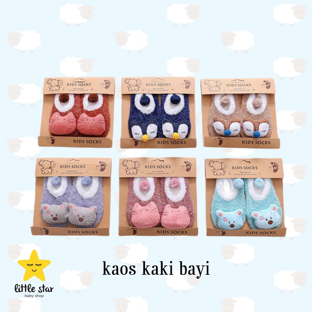 Kaos Kaki Bulu Bayi | Kaos Kaki Boneka 3D | Kaos Kaki Bayi Korea