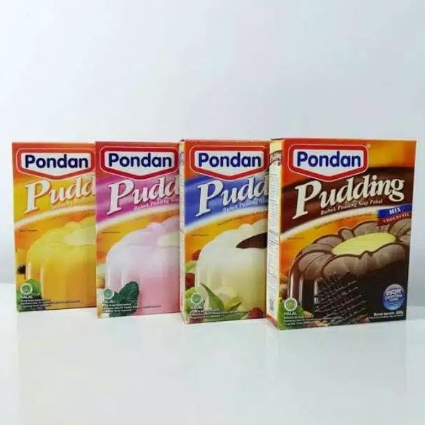 Pondan Pudding Bubuk Puding Siap Pakai Mix 200 gram