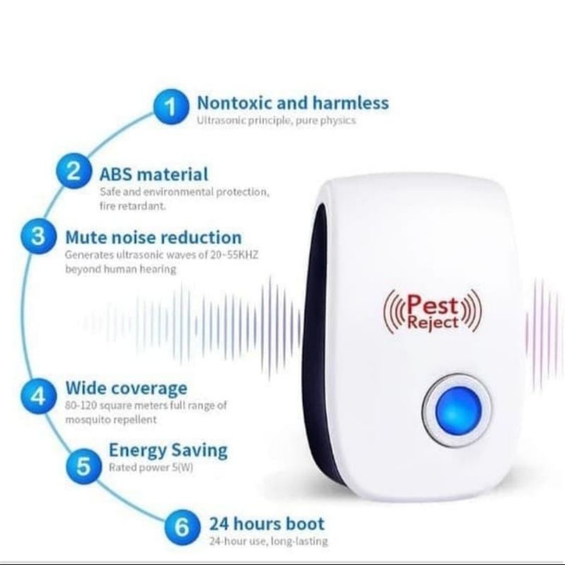 alat pengusir tikus kecoa ultrasonic pest repeller alat anti tikus hama