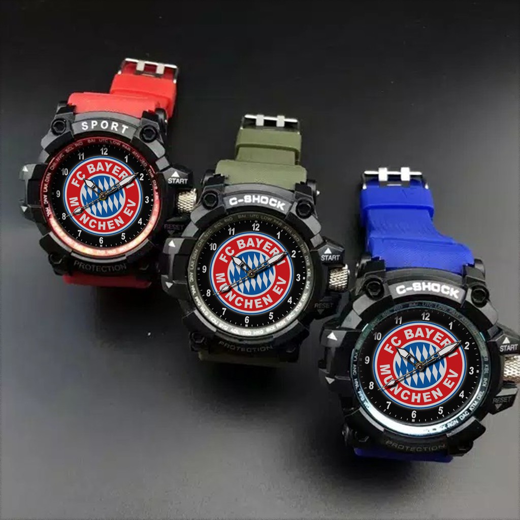 (EXCLUSIVE) JAM TANGAN BAYERN MUNCHEN 1 (STRAP WARNA)