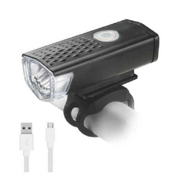 Lampu Depan Sepeda LED 300LM Battery Recharge / Bicycle USB Recharge