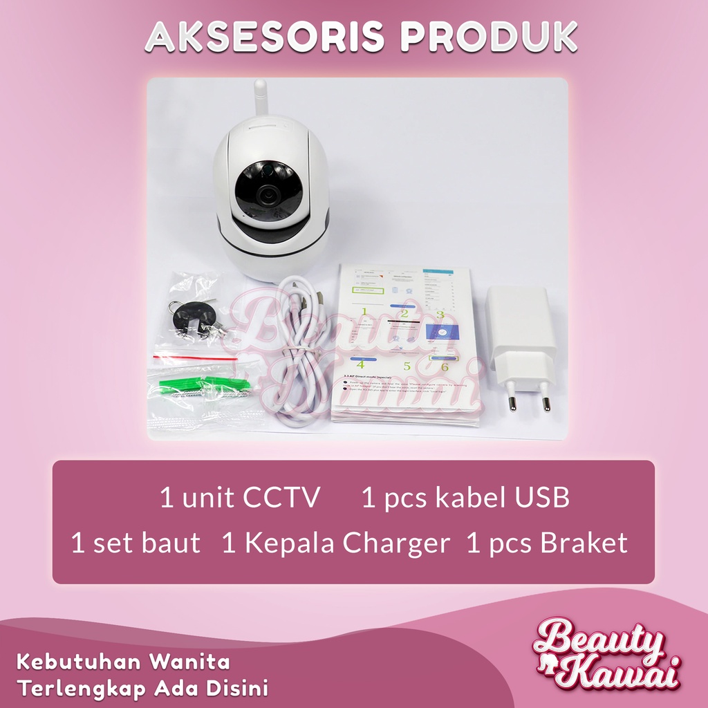 CCTV Wifi Kamera IP Full HD Resolusi 1080P Smart Camera Minion